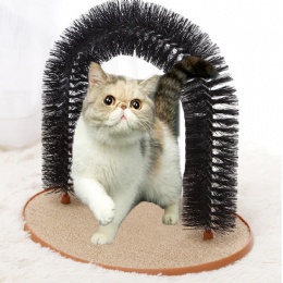 As seen on TV NEW Purrfect ARCH Cat Self Shedding Groomer Kitty Massager Pet Scratcher Toy Cat arch