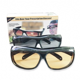 As seen on TV Hot sale polarized over glasses sunglasses flip up clip on fit over sunglasses men women night driving