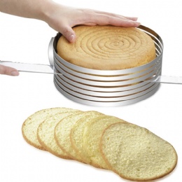 Kitchen Products Baking Cake Tools Round Shape Stainless Steel Metal Adjustable Layer Mousse Cake Mold
