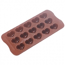 kitchen gadgets Heart Shaped 15 Cavity Silicone Mold for Chocolate Jelly and Candy