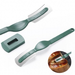 kitchen gadgets Plastic serrated cake cutter knife cake bread dessert baking tools