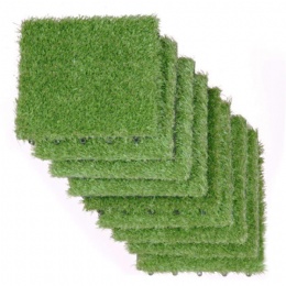 Artificial anti-true green lawn turf stitching DIY floor square garden decoration green grass buckle 300*300