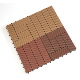 wood plastic tiles cheap price WPC waterproof composite decking outdoor wood flooring 300mm x 300mm