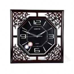 Hot Sales Wood Decorative Unique Customised Square Shape Wall Clock For Living Room