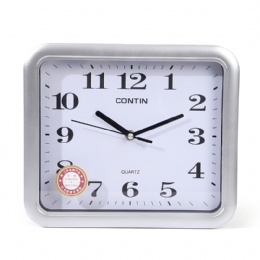 small fashion design wall decor plastic frame square wall clock with silent sweep move