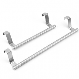 Over Door Towel Rail Holder Single bar Retractable Stainless Steel Towel Bar Rack Shelf No Drilling