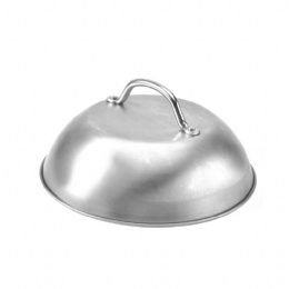 9 Inch Stainless Steel Steak Cover Cheese Melting Dome Round Basting Cover Grilling Melting Dome Cheese Melting Dome for Griddle