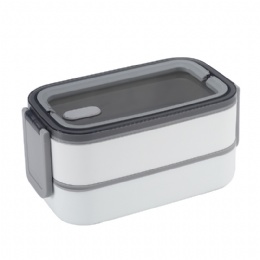 Amazon hot 700ml  1400ml Plastic Office Microwave Safe 2 Compartment Take Away Disposable Bento Lunch Box