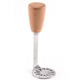 Non-slip wood handle Potato Ricer Masher And Masher Fruit and Vegetable Tools Stainless Steel Potato Press