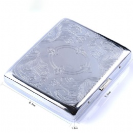 Portable Automatic Cigarette Case Metal Cigarette Boxes 20PCS Cigarette Holder Case For Men Gifts
