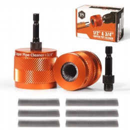 Private Mold Full-Metal Copper Pipe Cleaner 1/2